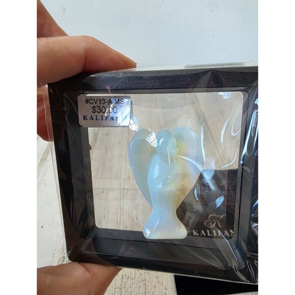 Kalifano moonstone growth Angel cherub statue figurine - Picture 2 of 5